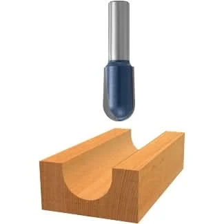 Bosch 85450M 3/8 In. x 3/4 In. Carbide Tipped Extended Round Nose Router Bit