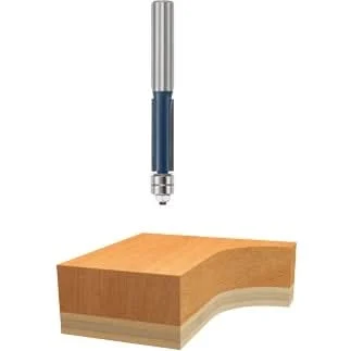 Bosch 85601M 1/2 In. x 1-1/2 In. Carbide Tipped 2-Flute Template Trim Router Bit