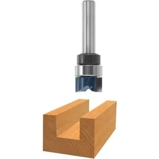 Bosch 85674M 1/2 In. x 1/4 In. Carbide Tipped 2-Flute Top Bearing Dado Clean Out Router Bit