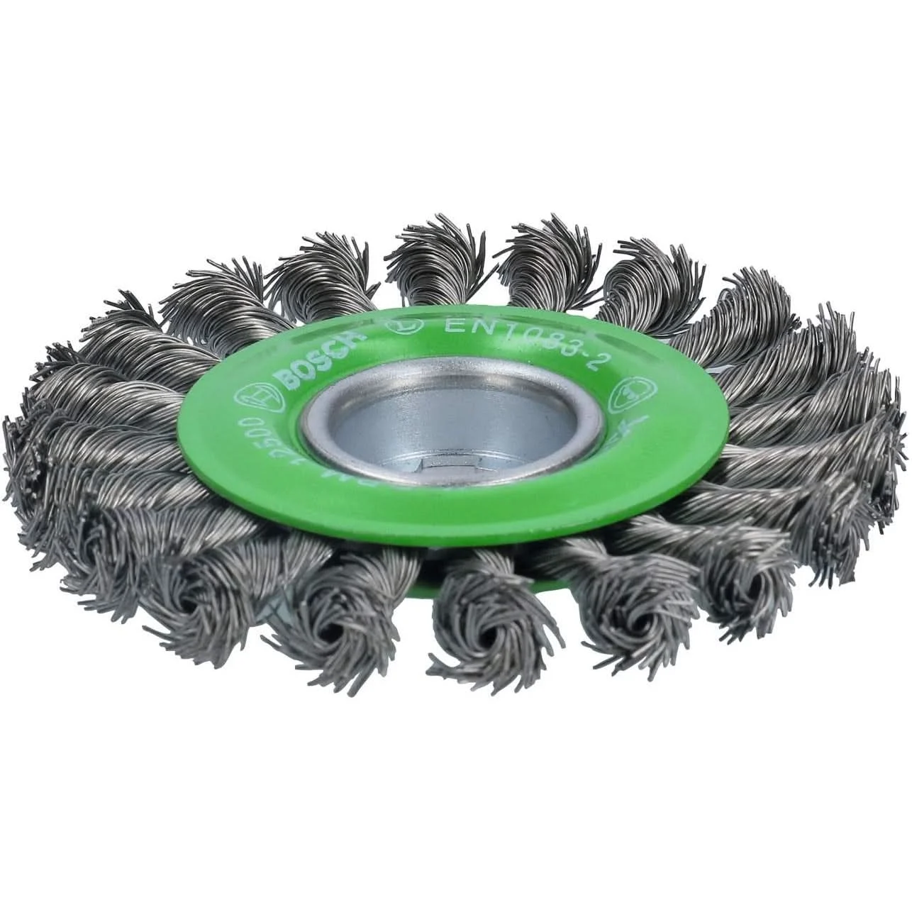 Bosch WBX429 X-Lock 4-1/2" Wire Wheel, Full Cable Knotted, Stainless Steel
