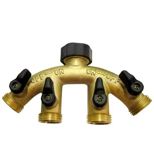 Brass 4-Way Connector
