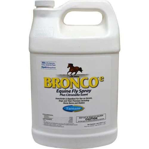 Bronco Equine Fly Spray Plus Citronella Scent, 1 Gallon
