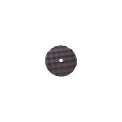 Buff and Shine 820FBW Convulted Foam Pads, Flat Back, Black, 8" x 1"