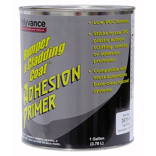 Bumper and Cladding Coat Adhesion Primer Low VOC Light Gray Gallon