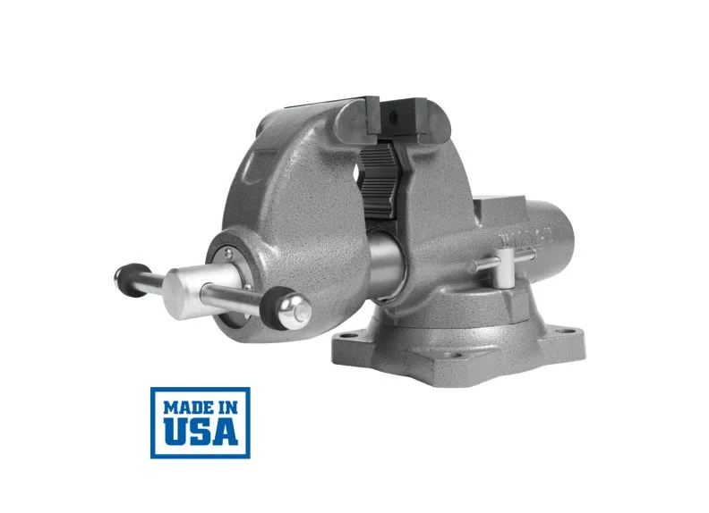 C-1 Pipe and Bench Vise, 4-1/2" Jaw Width, 6" Max Jaw Opening, 4-3/4" Throat Depth