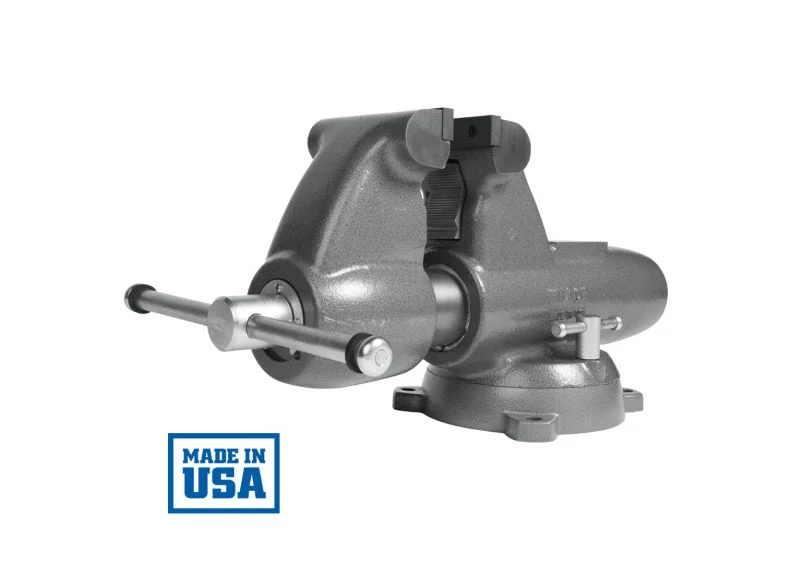 C-3 Pipe and Bench Vise, 6" Jaw Width, 9" Max Jaw Opening, 6-5/8" Throat Depth