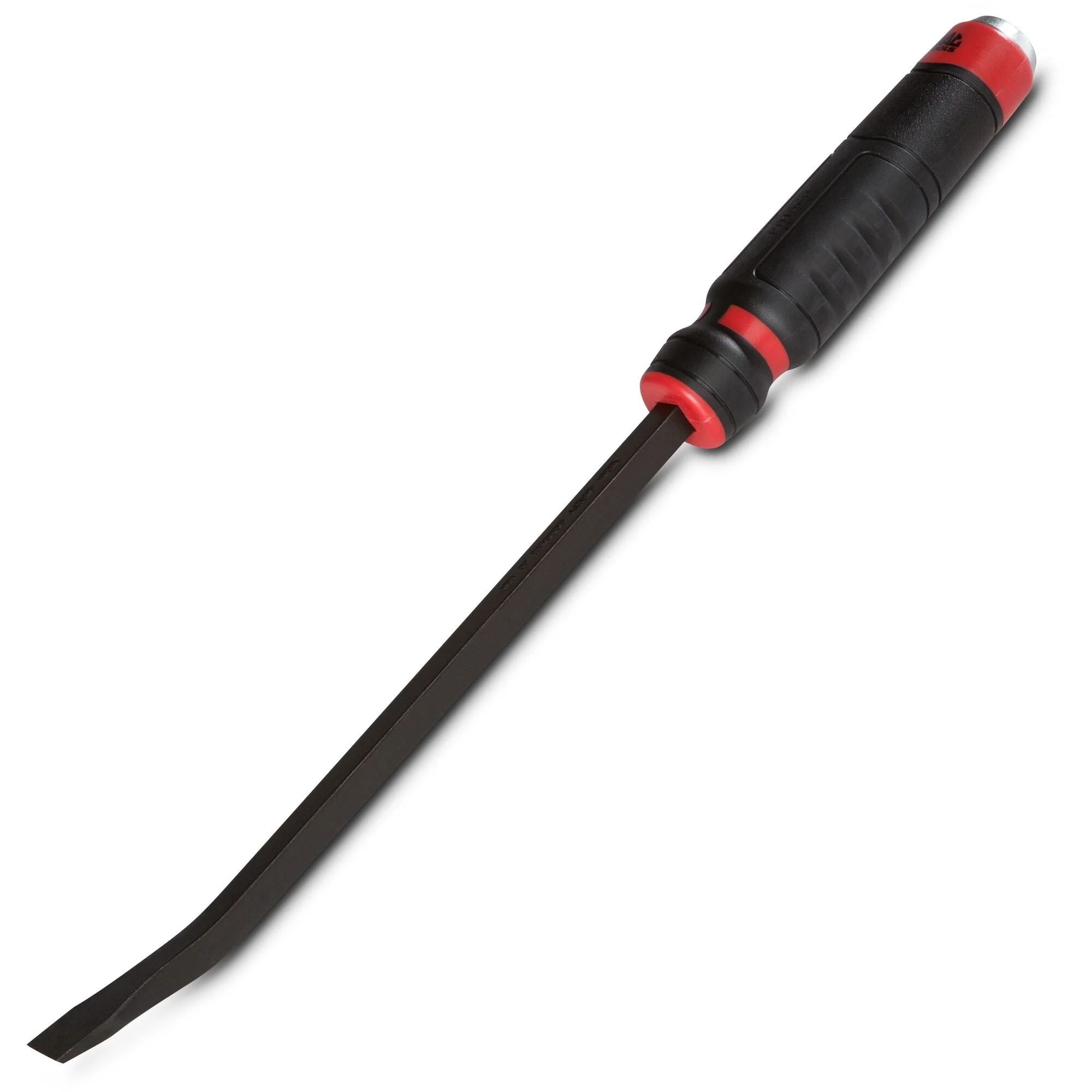 Capped Comfort-Handle 3/8" Curved-Head Pry Bar 15" Red