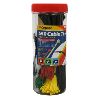 CargoLoc 32326 4" to 8" Nylon Multi-Color Cable Ties Kit