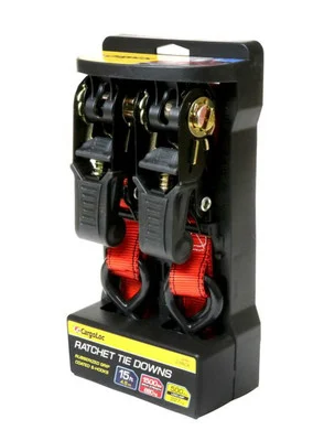 CargoLoc 42461 1" x 15' Ratchet Tie Down Straps