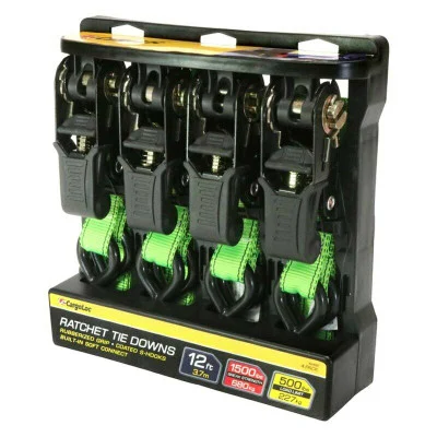 CargoLoc 42462 4 Pc. 12' x 1,500 lbs - S-Hooks, Plastic Tray
