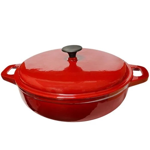 Carolina Cooker 4 Qt. Enamel Cast Iron Casserole Pot W/ Lid