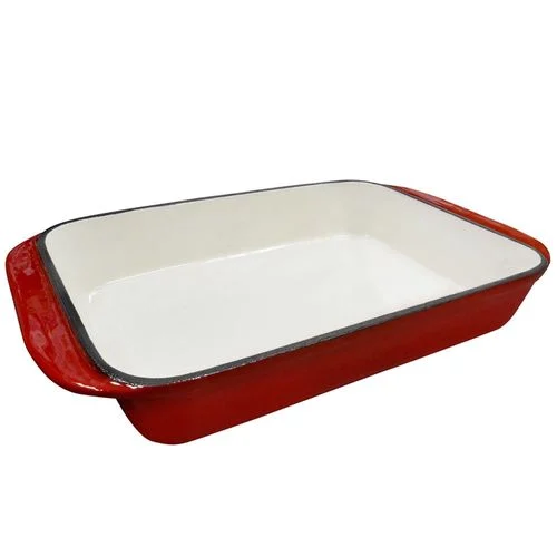 Carolina Cooker Enamel Cast Iron Casserole Pan, 12 in., x 8.5 in.,