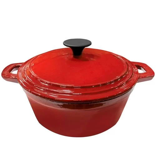 Carolina Cooker Enamel Cast Iron Pot with Lid, 2.5 Qt.