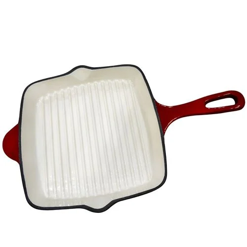 Carolina Cooker Enamel Cast Iron Square Griddle, 10"