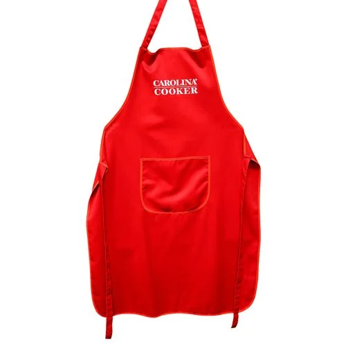 Carolina Cooker Red Cotton Twill Apron