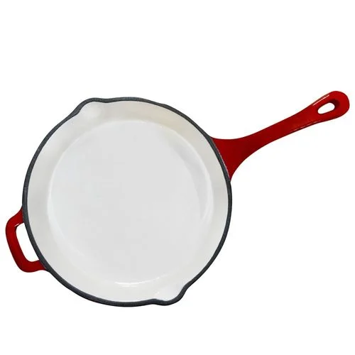 Carolina Cooker Round Enamel Cast Iron Skillet, 10"