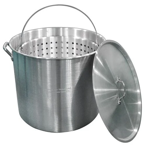 Carolina Cooker80 Qt. Aluminum Stock Pot, Basket, Lid