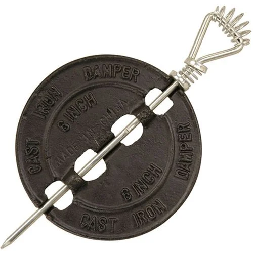 Cast Iron Stove Damper, 6 In.