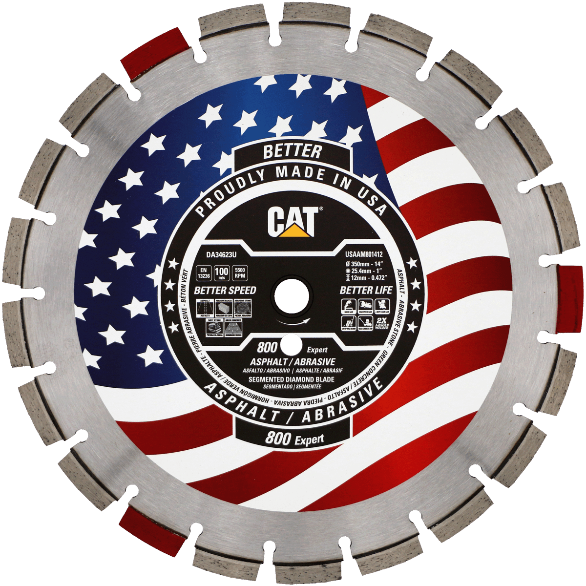 Caterpillar 800 Expert Diamond Blades for Abrasive Materials
