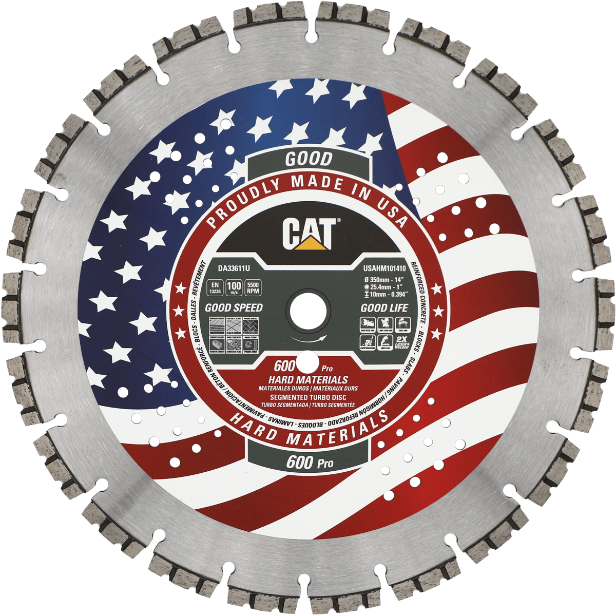Caterpillar Diamond Blade - 600 Pro Turbo
