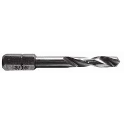Century Drill 3/16??? Stubby Drill Bit, Overall Length 1-15/16??? (17912)