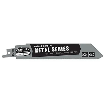 Century Drill 6" Metal Series Recip Saw Blade 14/18T, 2pack (7498)