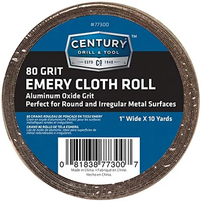 Century Drill Emery Cloth Shop Roll 80 Grit (77300)