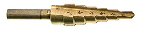 Century Drill HSS Zirconium Coated #2 Step Drill, 3/16???-1/2??? (27204)