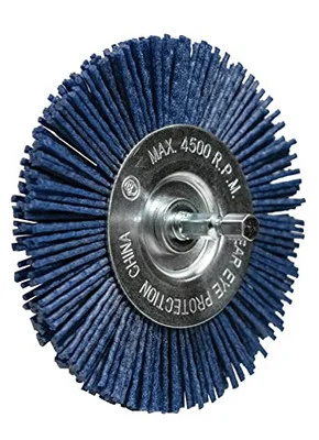 Century Drill Nylon Radial Brush, 4 Inch 150 Grit (77443)