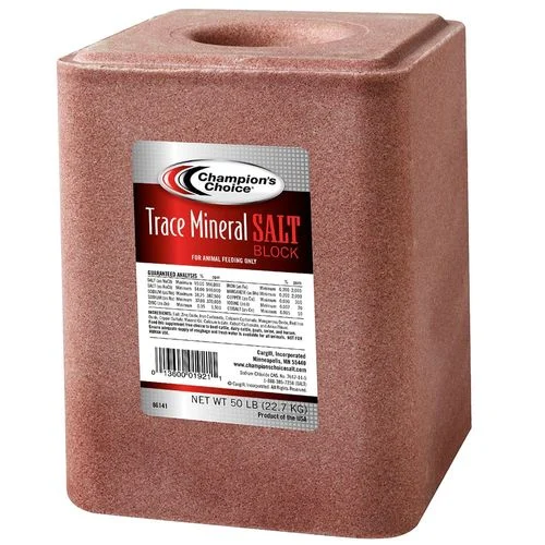 Champions Choice Trace Mineral Salt, 50 LB. Block 100012624