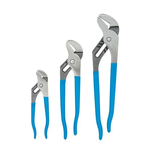 CHANNELLOCK GL3 6.5, 9.5, 12.5 inch Groove Joint Plier Set with GRIPLOCK Jaw