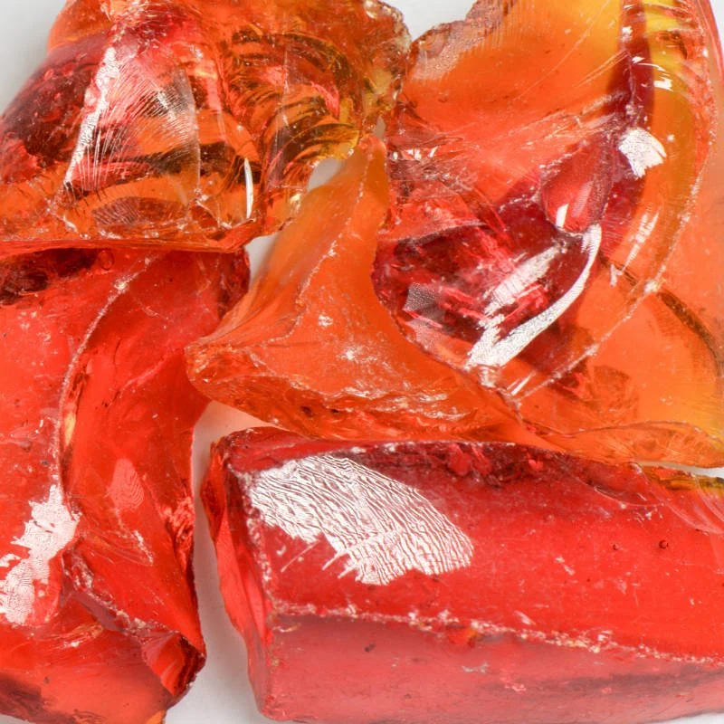 Chunky Orange Landscape Glass