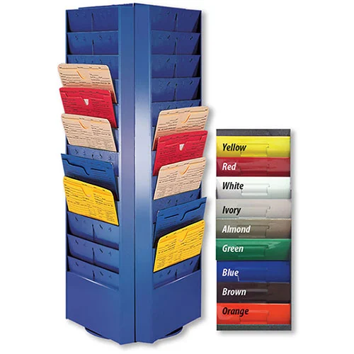 Colored Rotating Racks - 36 Pocket (3 Sided)