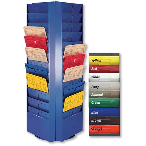 Colored Rotating Racks - 72 Pocket (4 Sided)