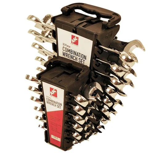 Combination Wrench Set, SAE, Metric, 30 Pieces