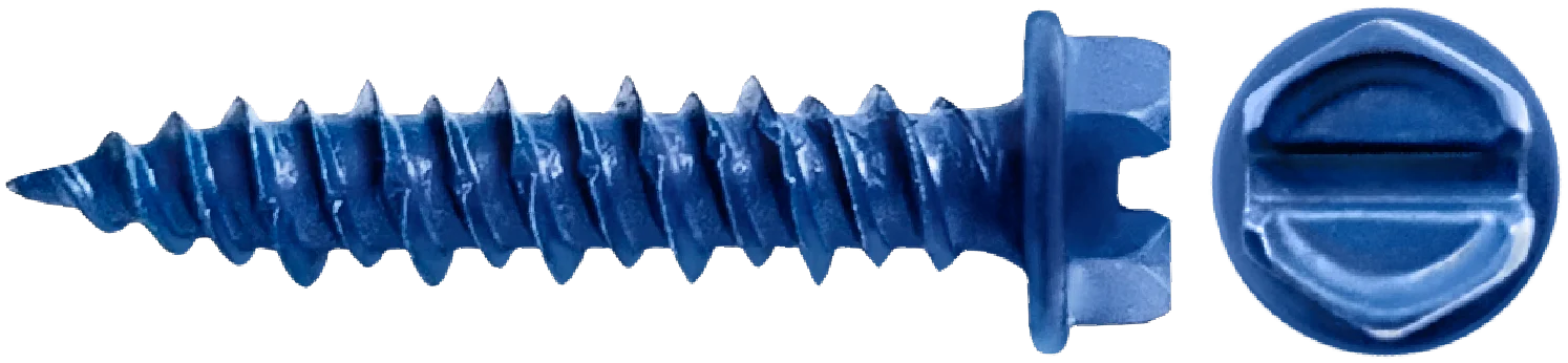 CONCRETE SCREWS - HEX WASHER HEAD - 1/4"