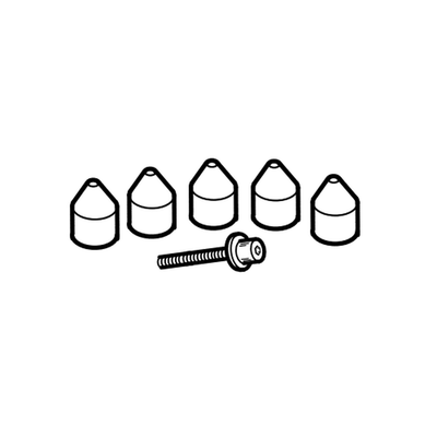 Corghi USA Spacer Set 6 Pieces Compatible with Multiple Tire Changers (8-11100046)