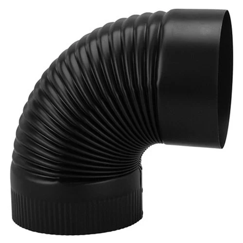 Corrugated Stove Pipe Elbow, 6 In. x 90°