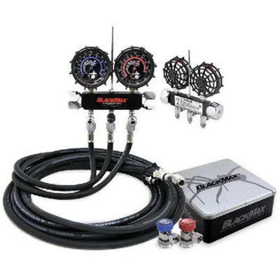 CPS Products BlackMax Manifold Gauge Set for R-134A with 8ft Hoses (MAID8QZ)
