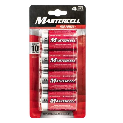 D Alkaline Batteries, (4 Pk)