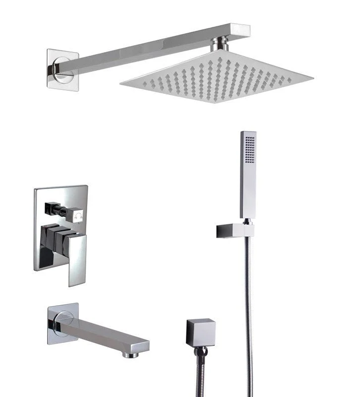Dakota Sinks DSF-34BTS01 Kennedy Pressure Balance Tub and Shower Set with Rough-In and Handle