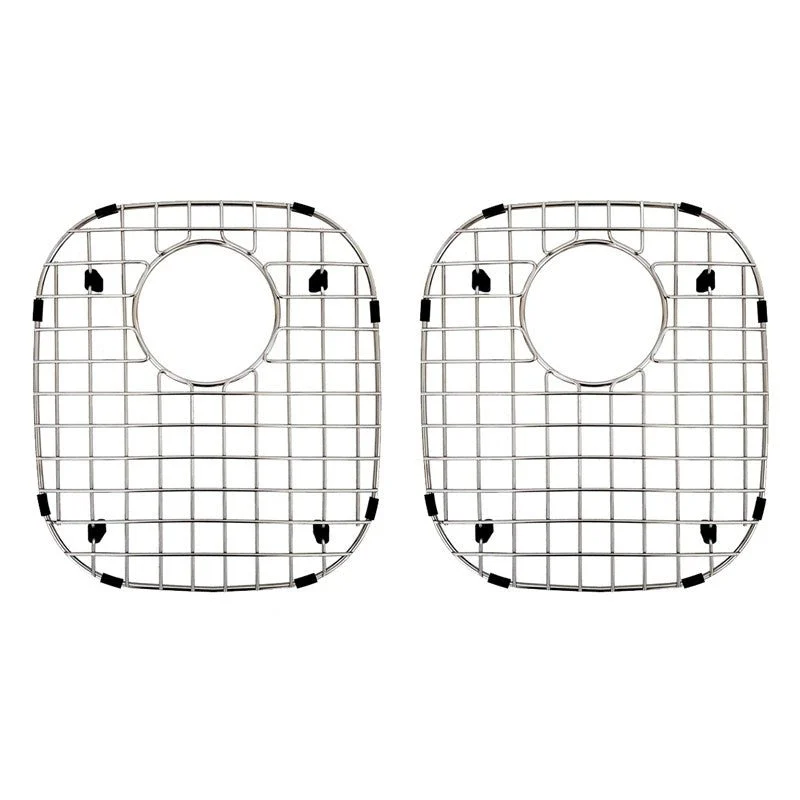 Dakota Sinks DSR-BG5050 Signature R Series 10 5/8 Inch 50/50 Bottom Grid Set - Brushed Nickel