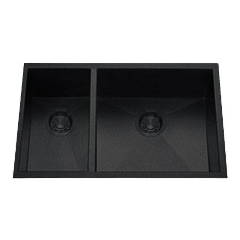 Dakota Sinks DSZ-3070 Signature Z-Series 32 Inch Zero Radius 30/70 Double Bowl Undermount Stainless Steel Kitchen Sink with Bottom Grid