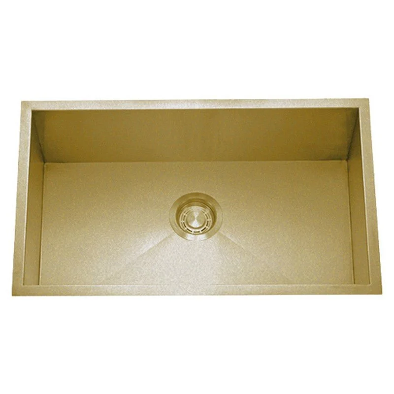 Dakota Sinks DSZ-3218 Signature Z-Series 32 Inch Zero Radius Single Bowl Undermount Stainless Steel Kitchen Sink with Bottom Grid