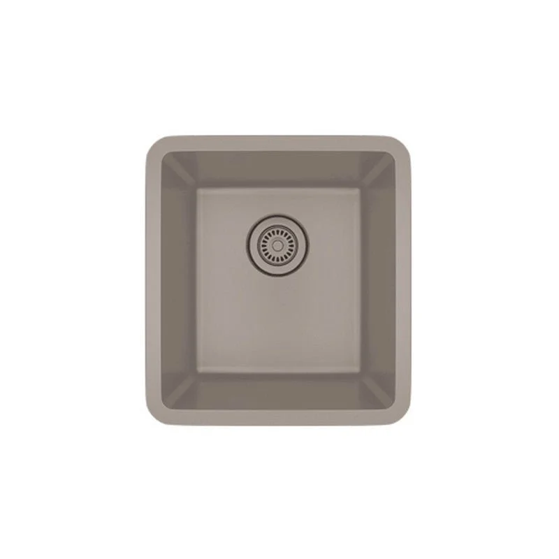 Dakota Sinks GSE-QC1618-BE Builders Elements Series 16 1/2 Inch Quartz Composite Single Bowl Undermount Bar Sink