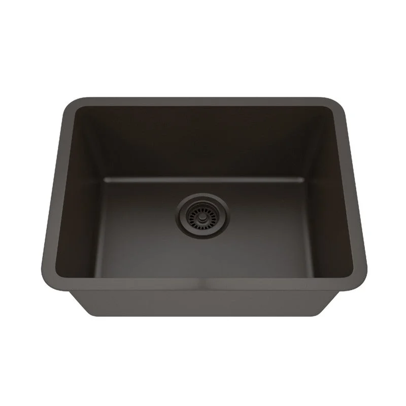 Dakota Sinks GSE-QC2318-BE Builders Elements Series 23 Inch Quartz Composite Single Bowl Undermount Kitchen Sink