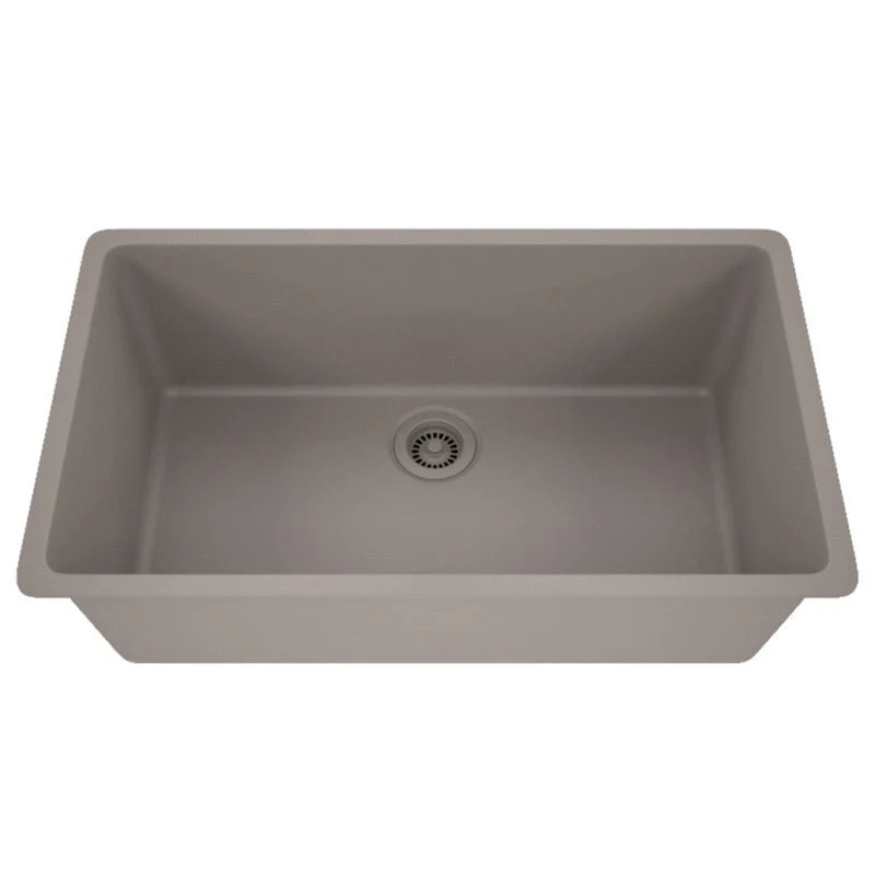 Dakota Sinks GSE-QC3219-BE Builders Elements Series 32 Inch Quartz Composite Single Bowl Undermount Kitchen Sink