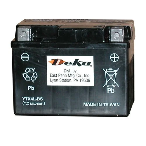 Deka Motorcycle, ATV, Small Engine Battery, 12 Volts, CCA 60