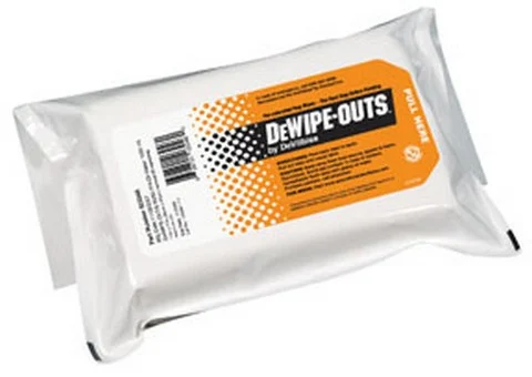 DeVilbiss 803046 DeWipe-Outs 11" x 17" 50% IPA / 50% DI Water