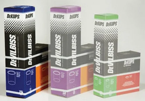 DeVilbiss DPC600 DeKups 34 Fl. Oz./1000 ml Disposable Cups and Lids, 32 count